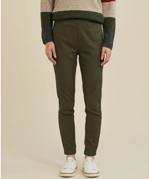 Yarra Trail Cord Jegging - Fig Leaf