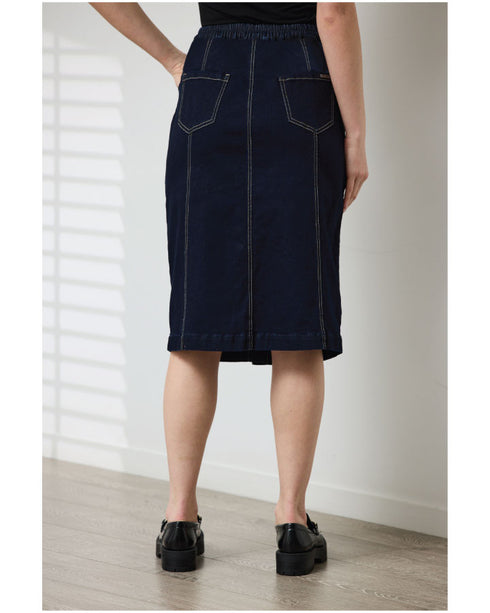 Newport Finn Denim Skirt - Indigo