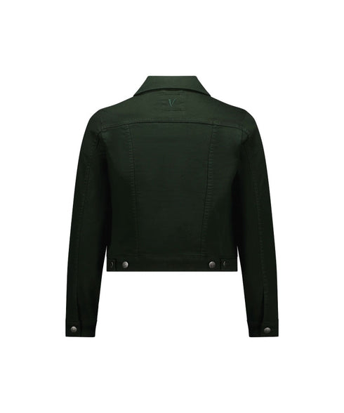 Vassalli 2053K Knit Denim Jacket - Forest