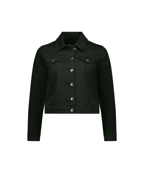 Vassalli 2053K Knit Denim Jacket - Forest