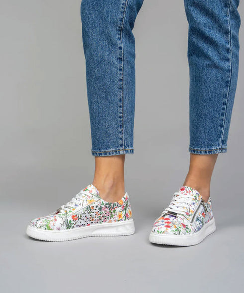 Naked Arches Noble Zip Sneaker - Floral