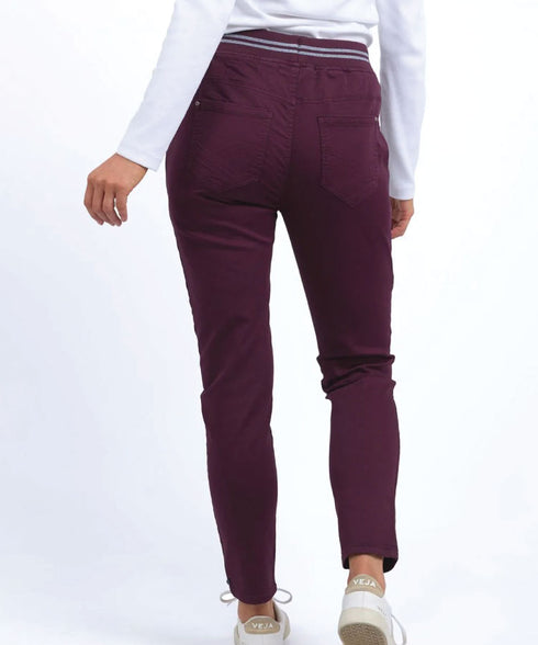 Elm Margo Jogger Dress Pants - Merlot