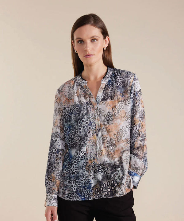 Marco Polo Etched Floral Top