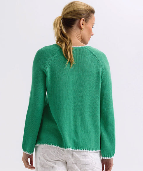 Zaket & Plover Hand Work Trim A Line ZP7721 - Apple