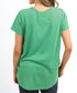 Elm Rib Short Sleeve Tee - Green Briar