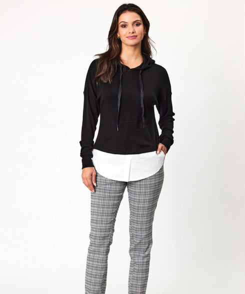 Newport Easton Merino Hoodie - Black