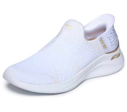 Skechers Arch Ultra Flex 3.0 - Brilliant Daimond - White/Gold