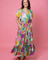 Charlo Josie Maxi Dress Green Floral