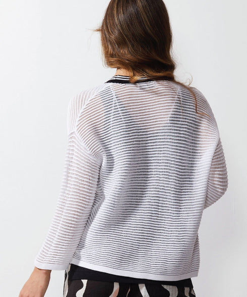 LD + C Ottoman Cardi - White/Black