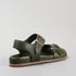 La Sansa Naked Arches Leather Sandal - Dark Olive