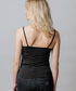 Mi Moso Staple Singlet with Lace - Black