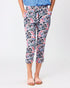 Democracy Lucille 3/4 Print Pant - Blue