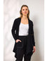 Duo Luna Split Cardigan - Black