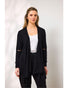 Duo Luna Split Cardigan - Black