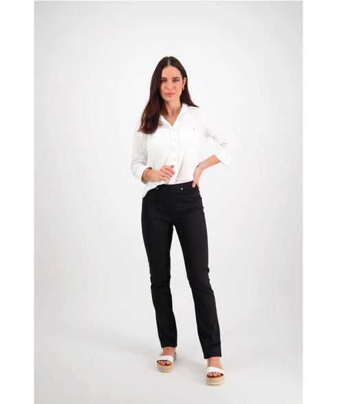 Vassalli Slim Full Length lightweight Pull On pant - Black