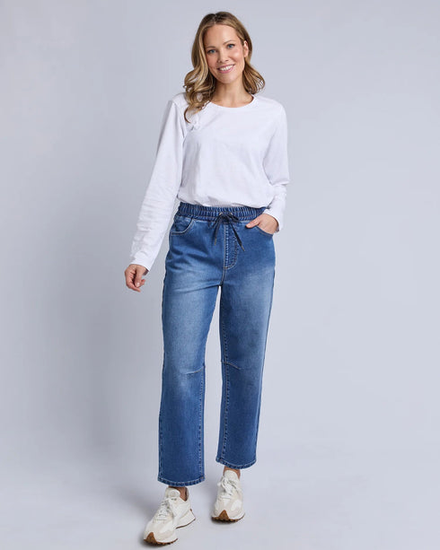 Elm Marta Barrel Jeans - Blue
