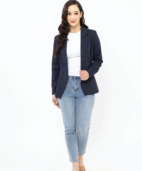 Seeking Lola Jordanna Blazer - Navy