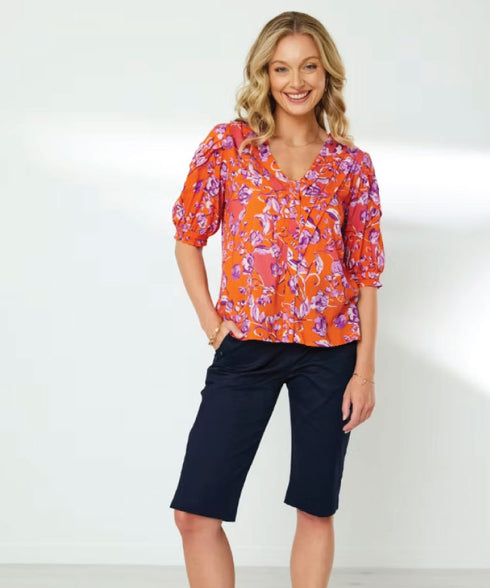Newport Element Print Blouse