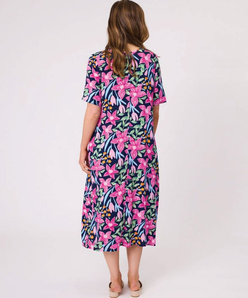 Democracy Ella Dress - Navy