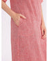 Yarra Trail Crinkle Linen Dress - Paprika