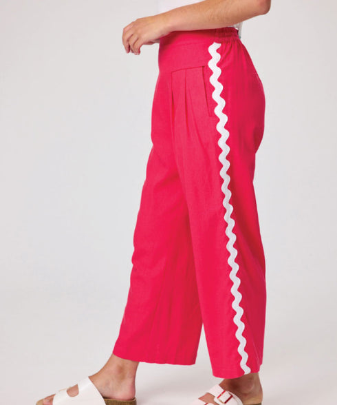 Duo Harris Cropped Pant - Bright Pink