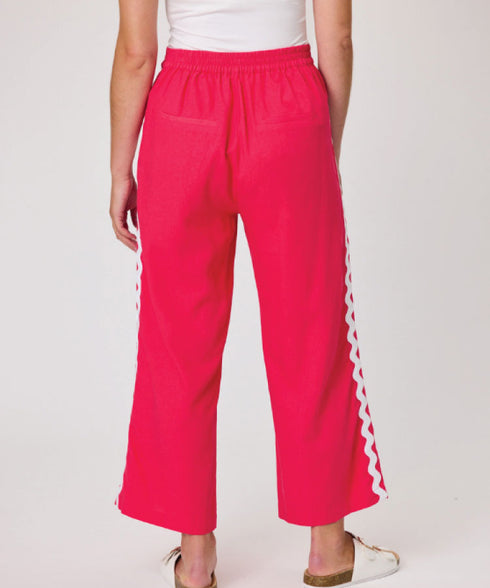 Duo Harris Cropped Pant - Bright Pink
