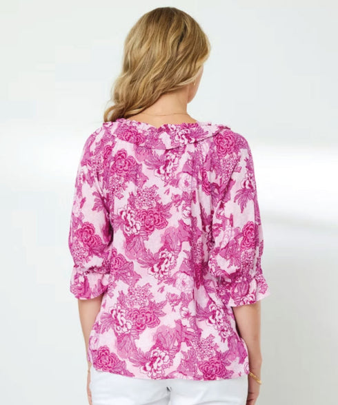 Newport Primrose Blouse - Primrose Print