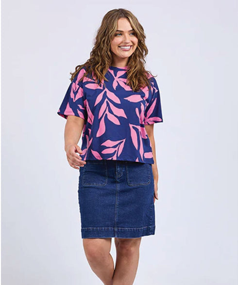 Elm Mimosa Tee - Blue Depth