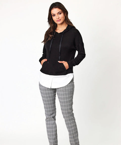 Newport Easton Merino Hoodie - Black