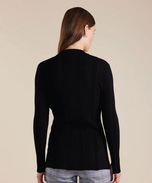 Marco Polo Essential Rib Knit - Black