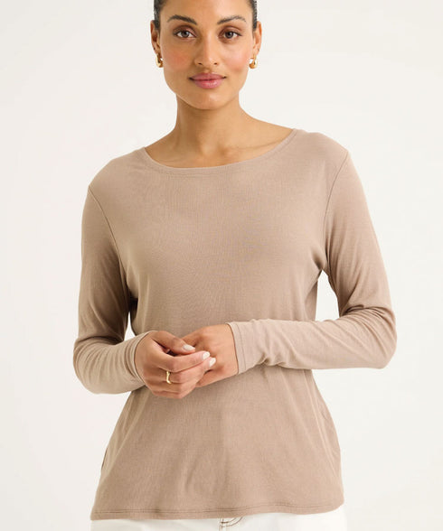 Yarra Trail Ice Layer Tee - Sandstone