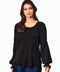 Newport Denver Merino Top - Black