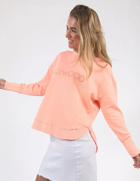 Foxwood Simplified Crew - Neon Peach