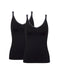 Sloggi Go Shirt 01 C2P Cotton Singlet- 2 Pack Black