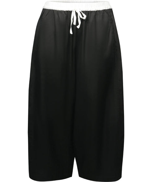 Marco Polo Soft Barrel Leg Pants - Black