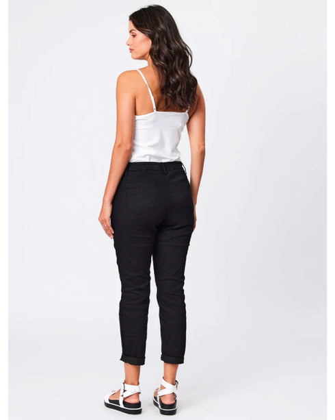 Classified Sorrento Knit Drill 7/8 Jean - Black