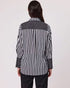 Duo Bailee Stripe Shirt - Black/White
