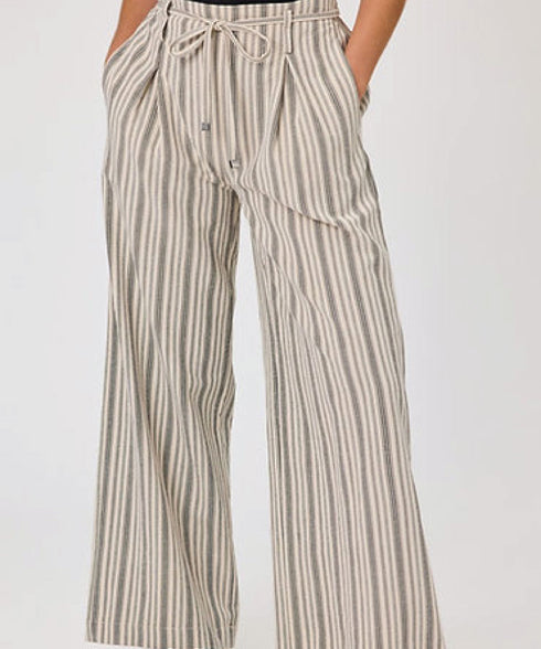Duo Brooke Striped Pant - Natural Stripe