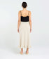 Black Stone Carine Frill Hem Linen Skirt - Summer Sand