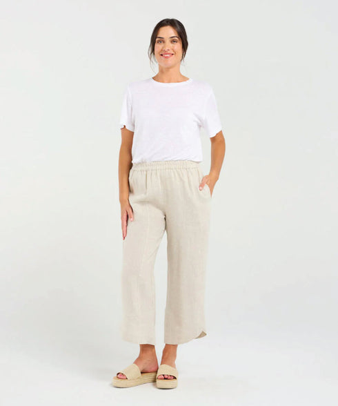 Black Stone Arabella Petal Hem Pant - Summer Sand