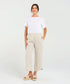 Black Stone Arabella Petal Hem Pant - Summer Sand