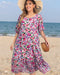 Glam Dress Tiered Florals - Pink