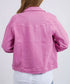 Elm Tilly Denim Jacket - Dark Pink