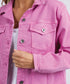 Elm Tilly Denim Jacket - Dark Pink