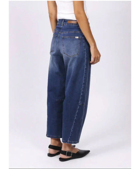 Monaco Toni Barrel Jeans - Blue