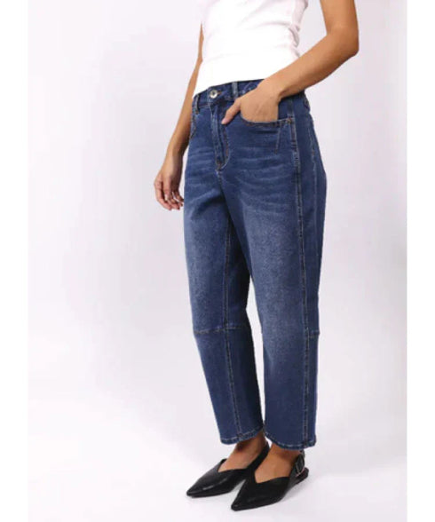 Monaco Toni Barrel Jeans - Blue