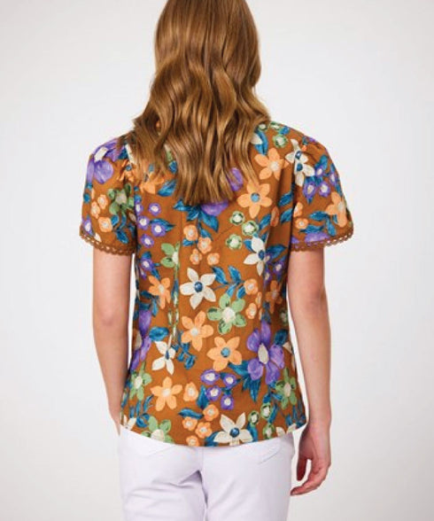 Classified Crossover Sleeve Tunic - Cinnamon