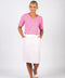 Vassalli Flat Front Pull On Skirt - White