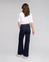 Vassalli Wide Leg Full Length Peace Jean (5015) - Indigo