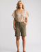 Vassalli Havana Slim Leg above the knee Short 5775A- Sage